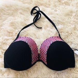 NWT SHADE & SHORE LIGHT LIFT BIKINI TOP 34DD